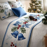 Starlight Bells Quilted Bed Runner