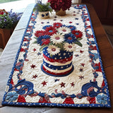 Patriotic Quilted Table Runner NCU0VT123