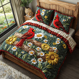 Cardinal 3-Piece Quilted Bedding Set