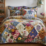 Vintage Bloom 3-Piece Quilted Bedding Set
