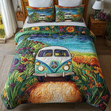 Wanderlust Van 3-Piece Quilted Bedding Set