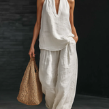 Zoë - Strapless Set with Wide Trousers