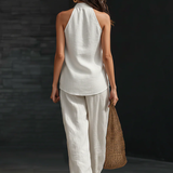 Zoë - Strapless Set with Wide Trousers