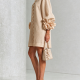Sculptural Straight Dress - Effortless Elegance