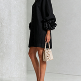 Sculptural Straight Dress - Effortless Elegance