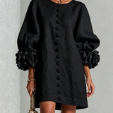 Sculptural Straight Dress - Effortless Elegance