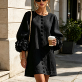 Sculptural Straight Dress - Effortless Elegance