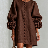 Sculptural Straight Dress - Effortless Elegance