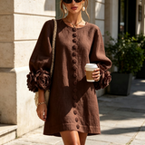 Sculptural Straight Dress - Effortless Elegance