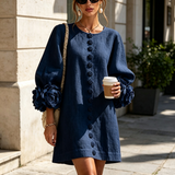 Sculptural Straight Dress - Effortless Elegance