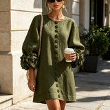 Sculptural Straight Dress - Effortless Elegance