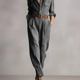 Anna - Elegant Checked Jumpsuit