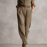 Anna - Elegant Checked Jumpsuit