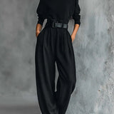 Lisa - Black 2-Piece Set with Belt