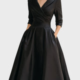 Tereza | Elegant Long-Sleeve Midi Dress