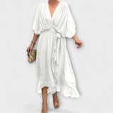 Amoura - Chiffon V-Neck Top