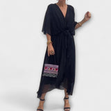 Amoura - Chiffon V-Neck Top