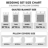 Nightfall Howl 3-Piece Quilted Bedding Set