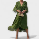 Amoura - Chiffon V-Neck Top
