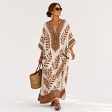 Kaftan Nora Cream Botanical