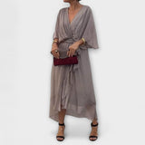 Amoura - Chiffon V-Neck Top