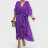 Amoura - Chiffon V-Neck Top