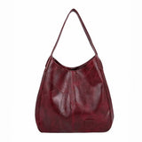 Lora - Retro Leather Pouch Bag