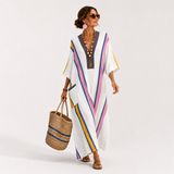 Kaftan Sara White Multicolour