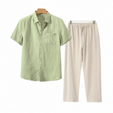 Jesper - Short-Sleeve Linen Set