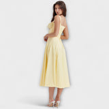 Zipporas - Tailored Dress with Spring Rain Floral Print