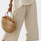 Veronika – Comfortable Slip Dress and Wide Trousers
