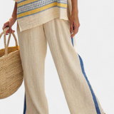 Lea - Yellow Linen Trousers