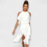 Madonna - Elegant Dress with Modern Strap Design