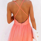 Elli | Coral Maxi Dress