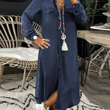 Pippa - Smart Casual Denim Shirt Dress