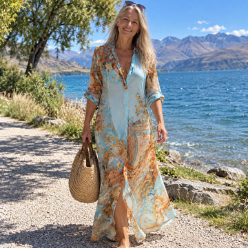 Paisley maxi dress by Lake Wanaka